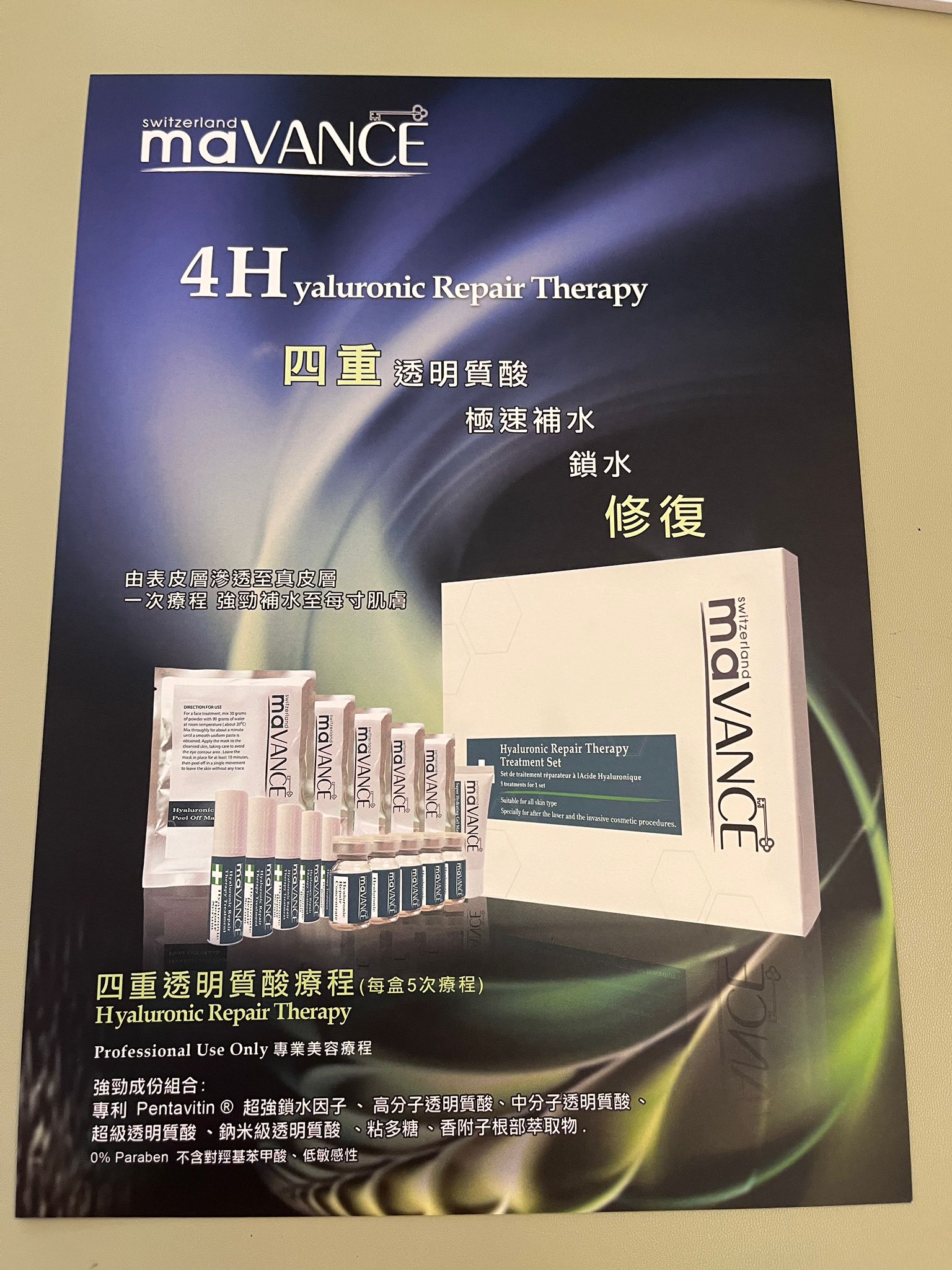 Quadruple Hyaluronic Acid Treatment